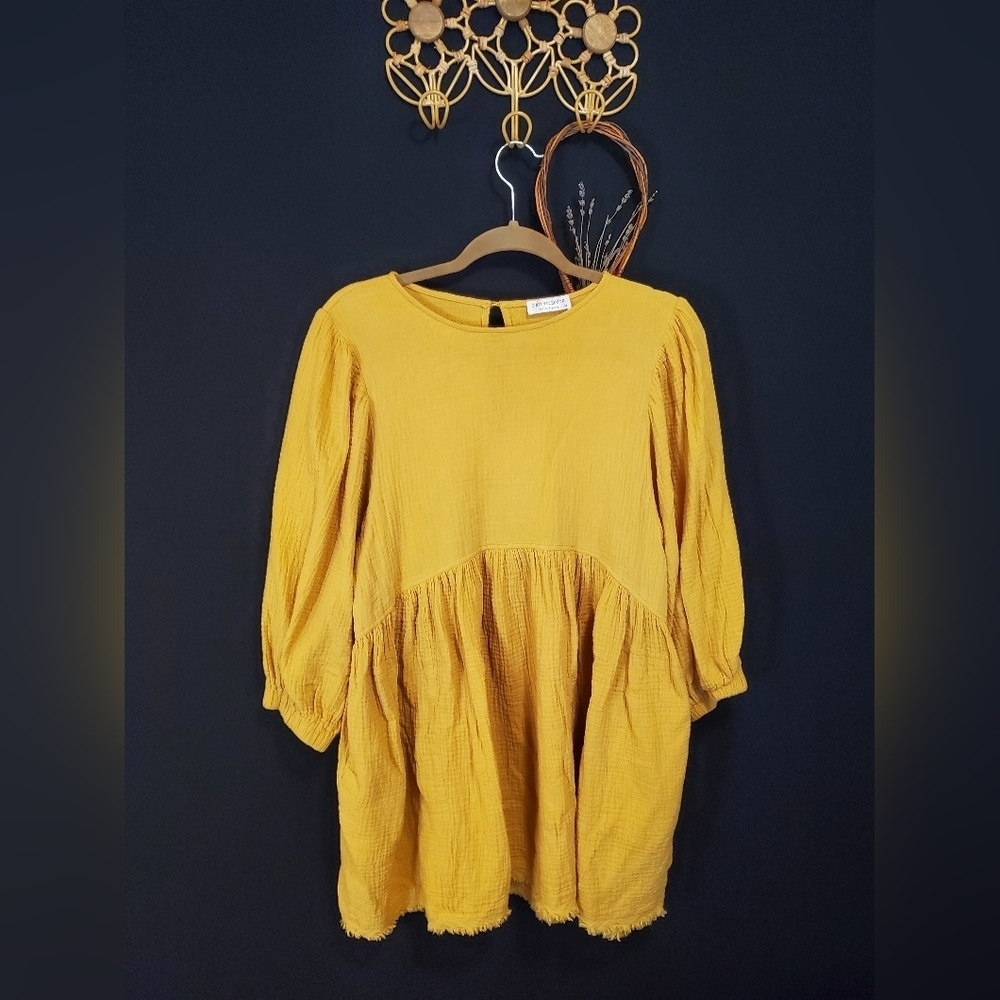 Mustard Yellow Women's Top - Picture 2 of 10